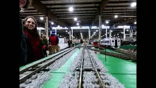 Lap around the NHGRS Big Green G scale layout at the 2026 Amherst Railroad Hobby Show