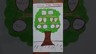 Family tree/ Family tree project/Kids learning/evs/ project/class activity/science/art and crafts