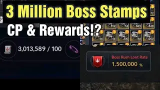 Black Desert Mobile 3 Million Boss Stamps Used - CP & All Rewards Gained?!