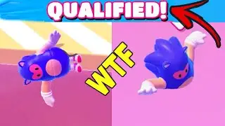 Insane GLITCH in Fall Guys | Qualified after I FELL in Block Party! (100% LUCKY MOMENT)