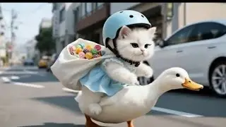 &ldquo;A Cute Baby Cat Enjoying the Day with a Song&rdquo;