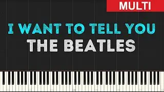 The Beatles - I Want to Tell You (Instrumental Tutorial) [Synthesia]