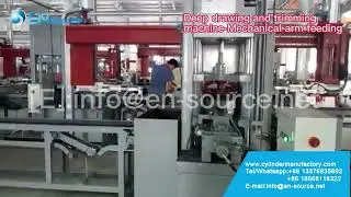 Cylinder End Cap Production | Robotic Feeding for Deep Drawing & Trimming Machine
