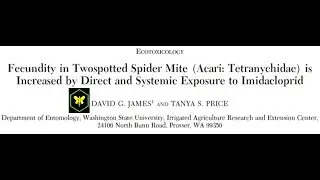 Fecundity in Two Spotted Spider Mite Increased by Exposure to Imidacloprid