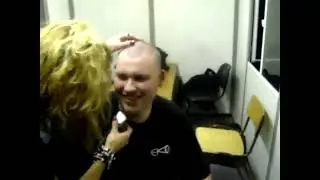 EPIC Back-Stage Headshave! Girl From Audience Shaves Guy COMPLETELY BALD (Part 2) 🎸🔥✂️🧑&zwj;🦲🤯✨