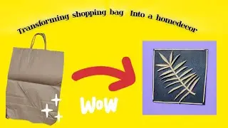 Transforming shopping bag into a home decor| Realistic leaf #diy #realisticleaf #bestoutofwaste