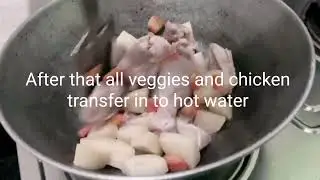 Chicken veggies glow Soup 🍲