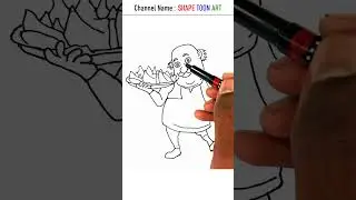 Motu drawing from Motu Patlu - #shorts #motu #patlu #motupatlu #cartoon #drawing #easy #india #kids