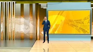 vMix Stand News Virtual Set - 3 Camera Angles