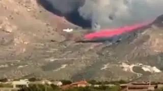 Fire Flying Tanker Close Call // Raw News Video
