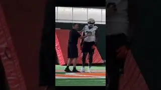 First look at 6-foot-9 OL Markel Bell University Of Miami !!!! #football #miami