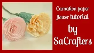 DIY:How to:Carnation paper flower tutorial by SaCrafters