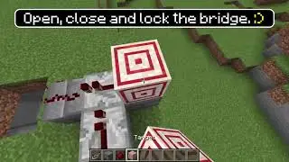 Minecraft How to build a Working Castle Bridge! easy