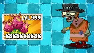 Poncho Zombie Level 200 Vs 100 Plants Team || Who Will Win? || Pvz2