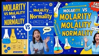 Molarity vs Molality vs Normality | Easy Chemistry Explanation with Examples