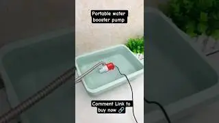 Amazing portable water booster pump 👍👍🔗.. shorts | viral | trending | home | Decor | gadgets | fun |