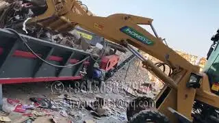OCC shredder functional ONP crusher scrap currugated paper hammer shredder