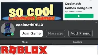 Coolmathrblx JOINED a ROBLOX GAME
