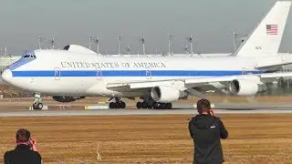 [FullHD] AMAZING SOUND! | US.Air.Force E4B (31676) Taxi+Take off at Munich Airport!