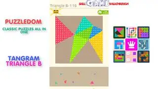 Puzzledom - Tangram TRIANGLE B  Level 101 - 150 - Walkthrough