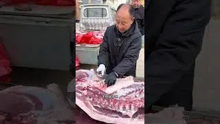This Chinese Street Butcher&rsquo;s Knife Skills Are Insane #viralvideo