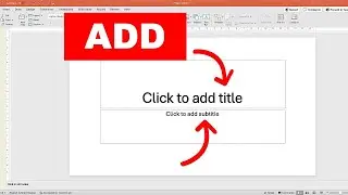 Как добавить заголовок и подзаголовок в PowerPoint