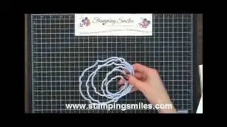January Thank You Card:  Labels Collection Framelits and Bordering on Romance stamp set
