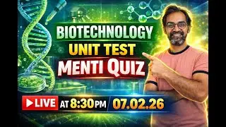 Biotechnology Unit Test 🔥 Menti Quiz LIVE | 8:30 PM | NEET 2026 Preparation