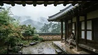 비 내리는 한옥 마루에서 즐기는 따뜻한 차 한 잔  빗소리 ASMR 5시간#빗소리 #한옥 #ASMR #힐링 #휴식 #공부할때듣는소리 #수면유도 #RainSounds #Hanok 