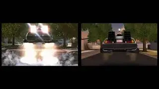 Back to the Future (1985) vs BTTF: The Game (2010) Ending Comparison