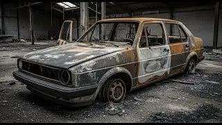 ASMR Car Restoration Full Rebuild of 1980 Volkswagen Jetta from Abundant Condition to Looking New