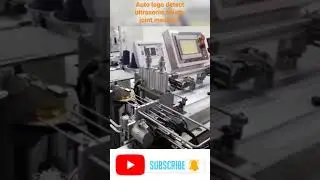 Vitoni Auto double head ultrasonic logo detect elastic joint machine, #viral #shortvideo #shorts