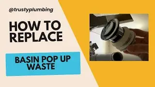 How to replace basin pop up waste #plumbing #plumber