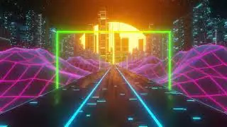 '80s Style Neon City Loop😍
