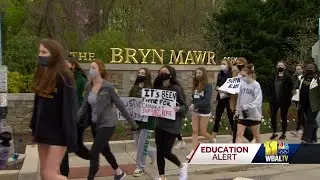 Students walk out in support of former Bryn Mawr teacher