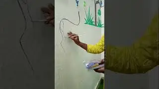 Deer wall painting//Acrylic painting #deer #painting #shorts #video