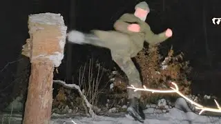 Tr&eacute;ning v lese a loveck&yacute; n&ocirc;ž Cold Steel SLOCK MASTER HUNTER 