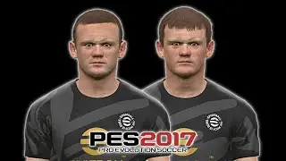 PES 2017 | NEW WAYNE ROONEY 2003/2011 FACE COLLECTION, CONVERTED FROM EFOOTBALL 26 | DOWNLOAD 