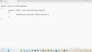 java hello world program