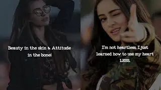 🔥attitude quotes for girls🔥 || #Quotes