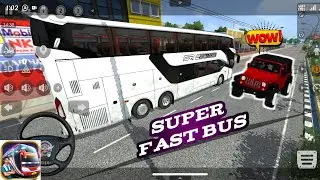 OMG ! 😱 Indonesia Super fast bus transport...🔥🔥 #1bus driving in the world..😱#video #bussimulator