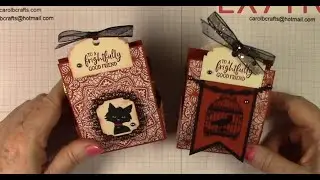 Stampin' Up! Ghoulish Goodies Ornate Frames Halloween Treat Box Create Kit  Project 3