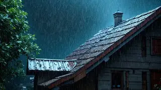 10 HOURS Rain and Thunder | Heavy Rain for Sleep, Study and Relaxation, Meditation