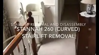 Stairlift Removal and disassembly - Stannah 260 Curved stairlift removal