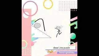 Draw Line puzzle - Android game 🌺🌺🌽🌽🖍️🖍️🖍️ funny stickman walkthrough#androidpuzzle#shorts#trending