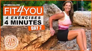 Fit 4 You 30-Day Challenge {DAY 2} 4 MINUTES, 4 EXERCISES #shortworkoutchallenge