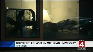 Dorm fire at Eastern Michigan University