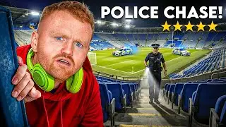 CRAZY police escape in stadium!