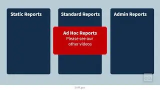 Static Reports, Standard Reports, and Administrative Reports