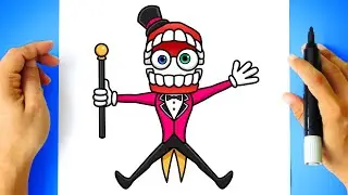 How to DRAW CAINE - The Amazing Digital Circus